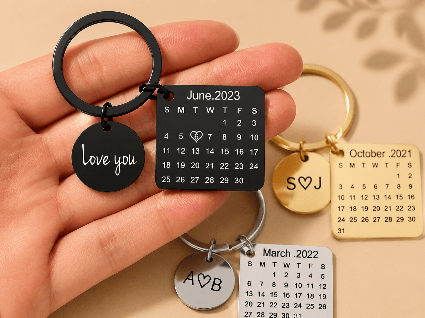 Customize Metal Calendar Keychain