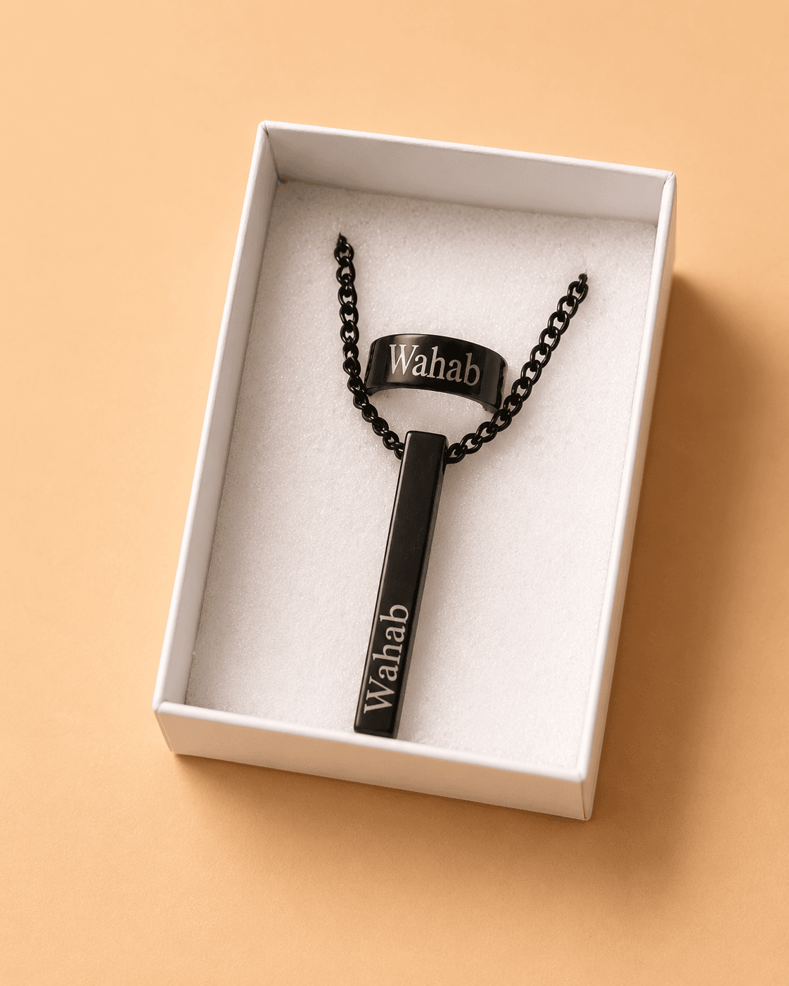 Customize Name Cufflinks With Chain